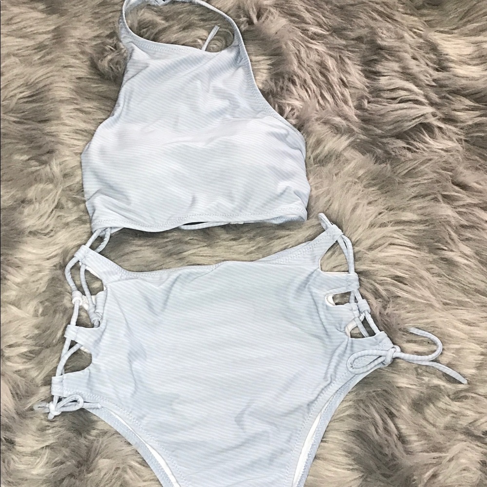 Light blues 2 piece swimsuit